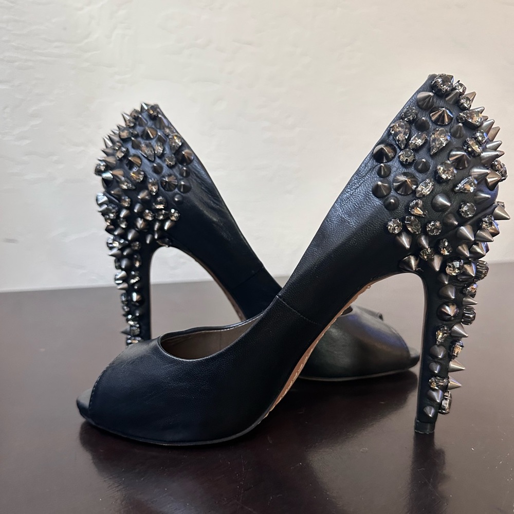 Sam Edelman Leather Spiky Pumps